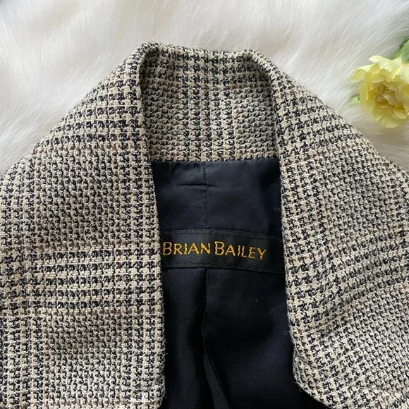 Brian Bailey Plaid Wool Blazer - Picture 2 of 10